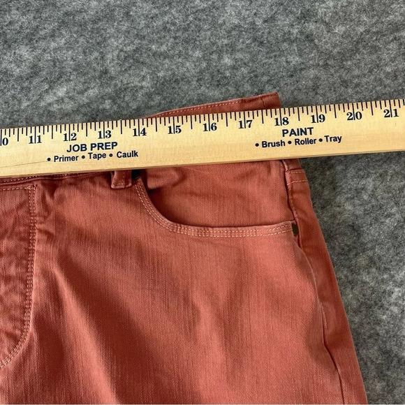 Soft Surroundings Pants Womens Large Peach Coral Stretch Jeans Straight Leg - Picture 10 of 14